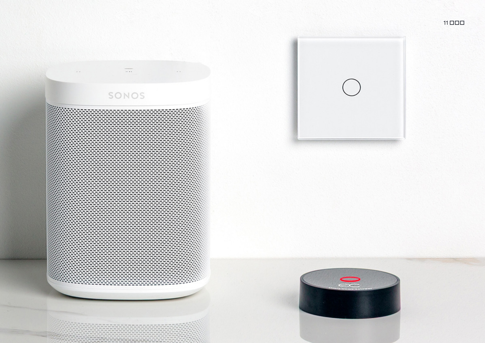 Interrupteur tactile Livolo avec univers maison connectée